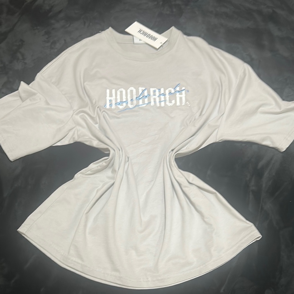 Gray Oversized 3/4 Sleeve T-Shirt